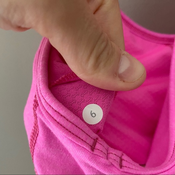 Lululemon No Limit Tank Top Pink Sz 6 - Picture 7 of 9